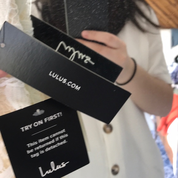 Lulus White patterned dress - Picture 3 of 4